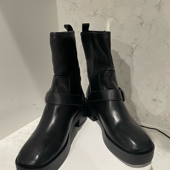 New! Larroude Hardy Moto‎ Leather Boots Sz 8 $450 - Picture 11 of 14